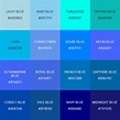 99 Shades of Blue Color with Names, HEX, RGB, & CMYK (2023) • Colors ...