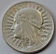 Poland 5 Zlotych, 1934, Queen Jadwiga, Silver