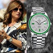 Mirka Federer Emerald Rolex Day Date Platinum - Superwatchman.com