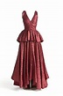 Dress Lanvin, Jeanne Red cotton Closure: Gold metal Red silk Dating ...