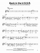 Back In The U.S.S.R. Sheet Music | The Beatles | Pro Vocal