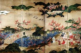 Momoyama – Pintura de pantalla plegable de época Edo, Museo Nacional de ...