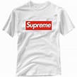 Supreme T Shirt Logo White liked on Polyvore featuring tops, t-shirts ...