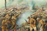 Famous battles pic #18: The Somme, July 1-November 18, 1916. (Artwork ...