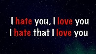 I Hate You, I Love You (Lyrics) - Gnash ft. Olivia O'Brien - YouTube