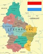 El microestado de Luxemburgo en mapas