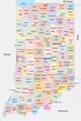Indiana Counties Map | Mappr