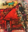 Marc Chagall The Red House painting - The Red House print for sale
