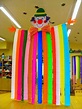 Mi Fiesta Creativa: Enormes decoraciones de payaso usando papel creppe