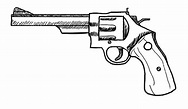 38 Special Revolver Gun Drawing Sketch Coloring Page