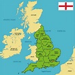 Mapa de Inglaterra | Inglaterra Actual, Antigua y Turística | Descargar ...