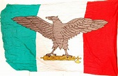 WWII ITALIAN MUSSOLINI UNIT LARGE LINEN 1944 FLAG | lot 53 | Military ...