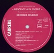 Georges Delerue Descente Aux Enfers French Vinyl LP — RareVinyl.com
