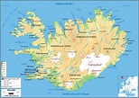 Iceland Physical Wall Map by GraphiOgre - MapSales