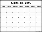 abril de 2022 calendario gratis | Calendario abril