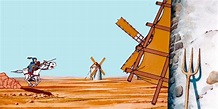 Don Quijote y los molinos de viento, adaptado para niños