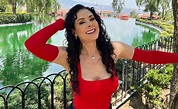 Paraliza Lourdes Munguía redes sociales con vestido rojo