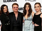 Ao lado da mulher e das filhas, Bono Vox recebe prémio "Mulher do Ano"