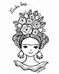 Dibujos Para Colorear De Frida Kahlo Para Niños | Dibujos Para Colorear