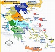 Grecia Cartina Regioni - Cartina Geografica Mondo