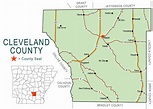 Cleveland County Map - Encyclopedia of Arkansas