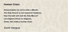 Human Chain - Human Chain Poem by Sumit Ganguly