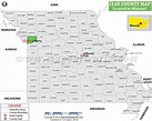Clay County Map, Missouri