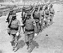 Us Marines March During Boxer Rebellion by Bettmann