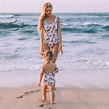 Mother And Daughter Swimsuit 2018 New Family Mathching Floral Print ...