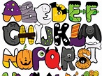 Halloween Alphabet Clip art-ABC Halloween letters clip art | Teaching ...