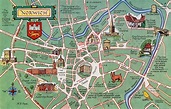 Town Plans, Antique Maps, Vintage Maps, Old Maps, York, St Albans ...