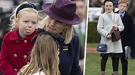 Lena and Mia Tindall twin in headbands and matching shoes for day at ...