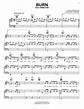 Burn (from Hamilton) Sheet Music Lin-Manuel Miranda Piano, Vocal Guitar ...