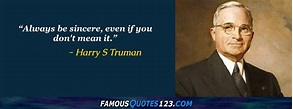 Harry S Truman Quotes on Time, Greatness, Men and Truth