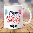 Buy IBGift Happy Birthday Satyen Coffee Name Mug, 350 ml, White Mug ...