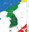Mapa de Corea - Mapa Físico, Geográfico, Político, turístico y Temático.