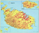 Mapas Detallados de Malta para Descargar Gratis e Imprimir