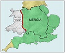 Map of Kingdom of Mercia (Illustration) - World History Encyclopedia