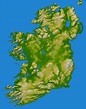 Ireland Topo Map - Ireland • mappery | Irish american mom, Ireland ...