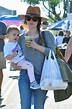 Rachel Bilson and her daughter, Briar Rose Christensen, visiting a ...