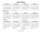 2021 Calendar Printable Pdf Printable Calendar Template Calendar ...