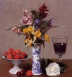 The Bethrothal Still Life Henri Fantin Latour Painting in Oil for Sale