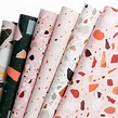 WRAPAHOLIC Terrazzo Design Multi-color Gift Wrap Papers, (6 Sheets) 20 ...