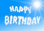 Happy Birthday Written in the sky image - Free stock photo - Public ...