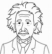 Dibujos de Albert Einstein para Colorear - Dibujos-Online.Com