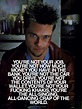 Fight Club | Fight club quotes, Club quote, Tyler durden fight club