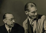 Igor Stravinsky with his son Soulima (Sviatoslav) Stravinsky, ca 1935 ...