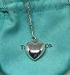 Tiffany & Co Sterling Silver Puffed Heart Necklace 18" — QUEEN MAY