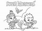 Super Monsters Netflix Pages Coloring Pages