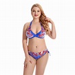 Fat Bikini Women Sexy Plus Size Swimwear Colorful Print Summer Swimming ...